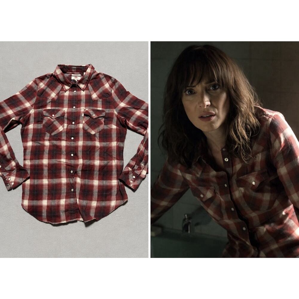 ASO Stranger Things Joyce Byers Plaid Flannel S2 Screen Accurate Cosplay SMALL